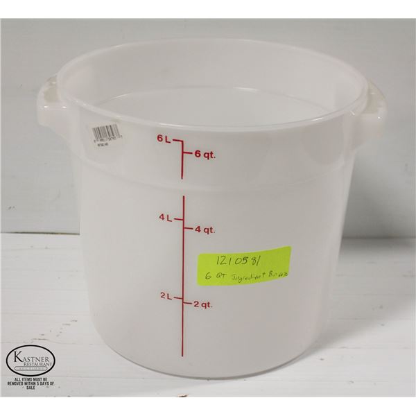 NEW UPDATE INT. 6QT CIRCULAR INGREDIENT BIN