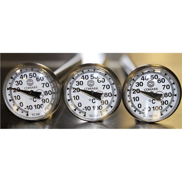 3 NEW COMARK TC100 POCKET DIAL THERMOMETERS