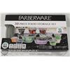Image 1 : NEW FARBERWARE 30 PIECE FOOD STORAGE SET