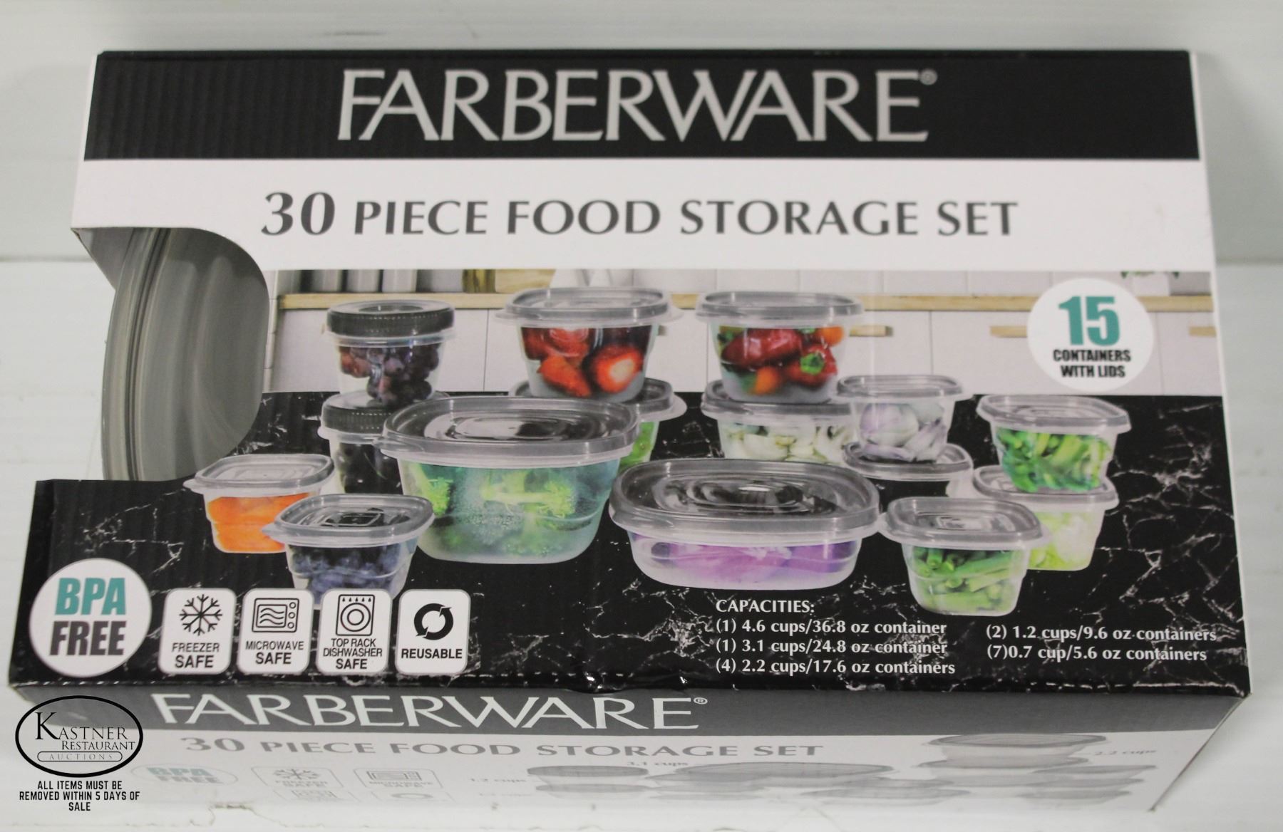 NEW FARBERWARE 30 PIECE FOOD STORAGE SET