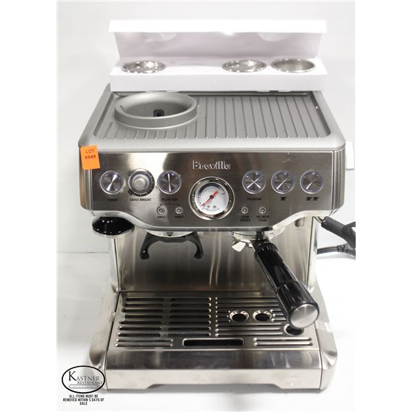 BAILIFF SEIZURE BREVILLE S/S ESPRESSO MACHINE