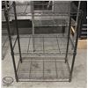 Image 1 : 3-TIER BLACK WIRE RACK 23" X 13" X 30"