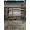 Image 1 : 4' CHROME WIRE STORAGE RACK - 4 TIER