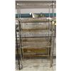 Image 1 : 3' CHROME WIRE STORAGE RACK - 4 TIER