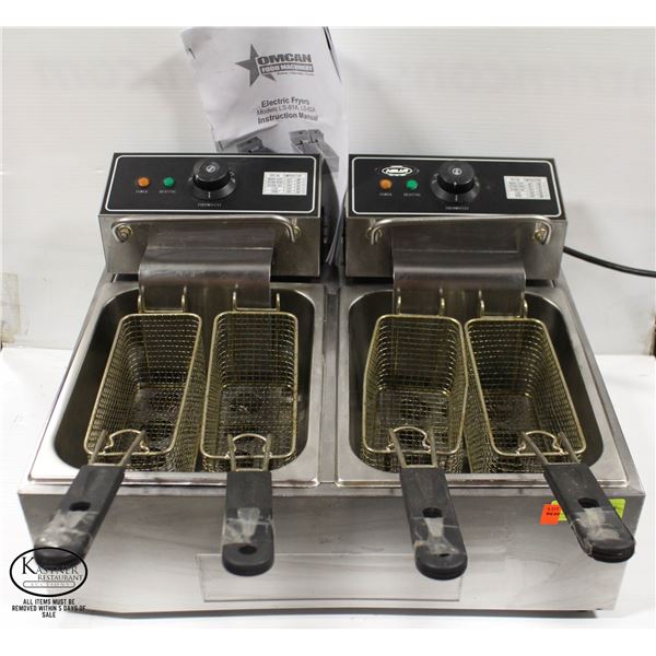 OMCAN COUNTERTOP QUAD-BASKET DEEP FRYER