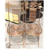 Image 1 : TWO FOLDING COPPER FINISH CHAIRS