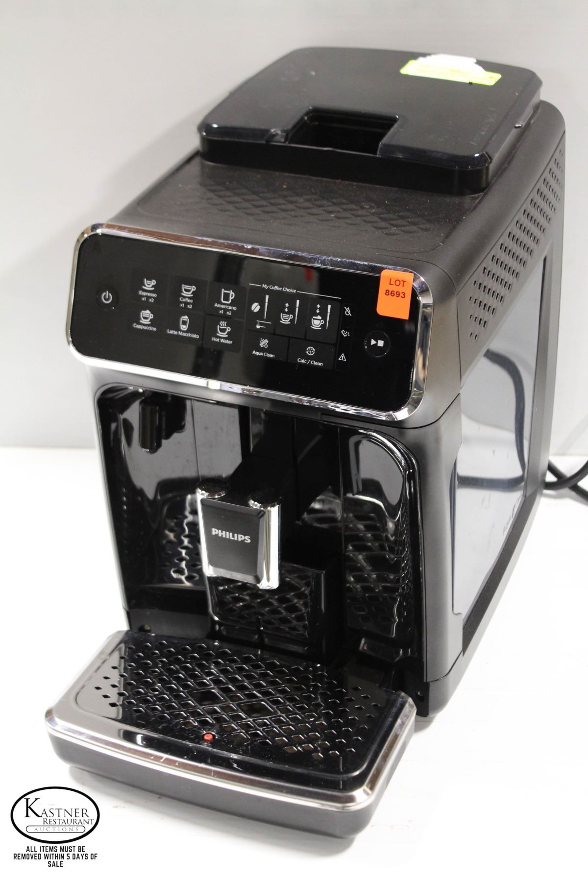 BAILIFF SEIZURE PHILLIPS DELUXE COFFEE MACHINE