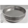 Image 1 : 6 NEW ALUMINUM PIZZA PANS 11" EACH