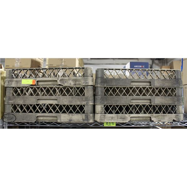 LOT OF 6 ASSORTED DISHWASHER RACKS