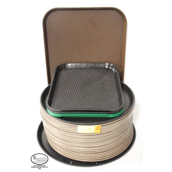 LOT OF 30 ASSORTED CAMBRO SERVING TRAYS