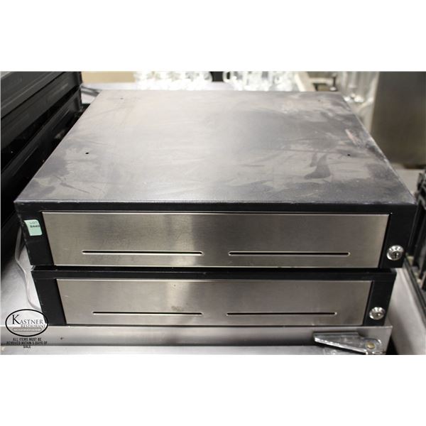 LOT OF 2 ELECTRONIC CASH REGISTERS *NO KEYS