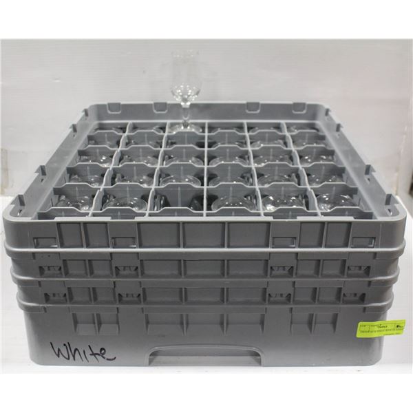 GROUP OF 35 WHITE WINE GLASSES