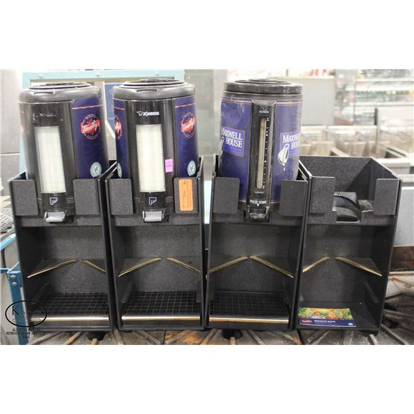 TWO ZOJIRUSHI THERMAL SERVERS W/ FOUR POLY