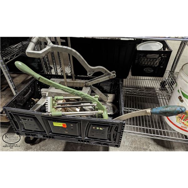 FLAT OF SLICERS & PARTS * INCOMPLETE