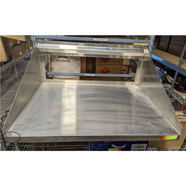 STAINLESS STEEL WALLMOUNT MICROWAVE SHELF