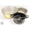 Image 1 : LOT OF 4 PCS. OF ASSORTED ALUMINUM COOKWARE