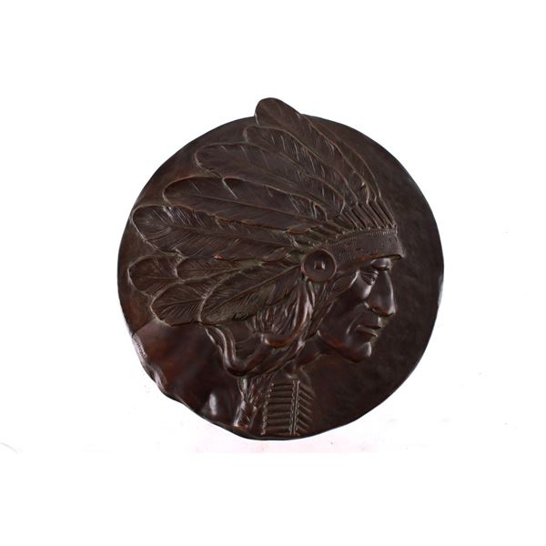 Schutte National Cash Register Indian Medallion