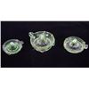 Image 1 : Collection of Three Vintage Green Glass Juicers