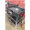 Image 2 : 3 Tier + 1 Drawer Metal Shop Cart on Casters 16"×23.5"×32"