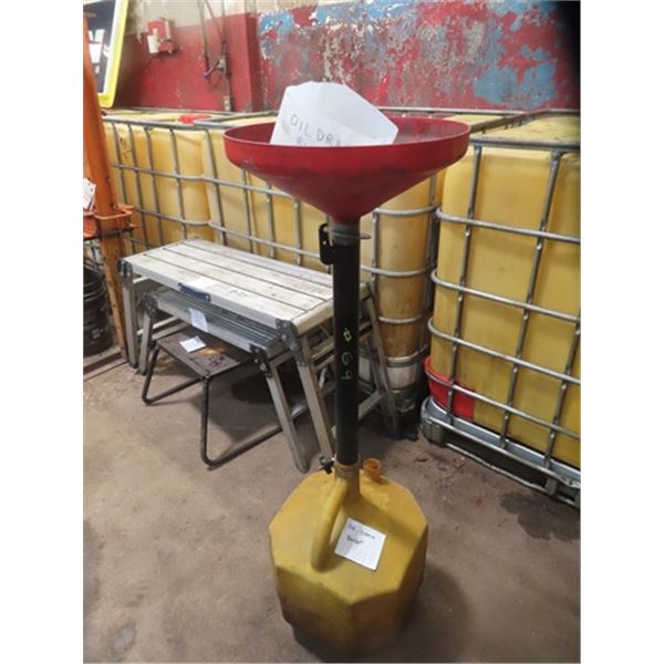Oil Drain Bucket Rack Oil Drain Bucket on Wheels - McSherry Auction Service Ltd.