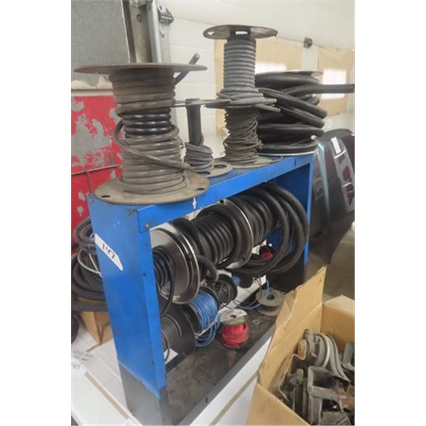 Assorted Wire + Loom + Hose with Metal Rack 6