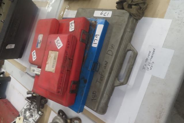 3 Tap + Die Kits, Axle Spindle, Rethreader Die Set, Square Drain Plug ...