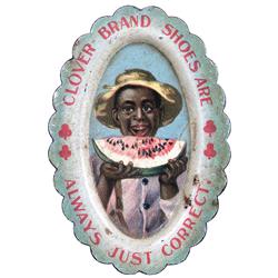 Clover Brand Shoes Tin Ashtray
