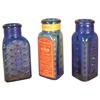Image 1 : Lot of Three Cobalt Blue Poison Bottles