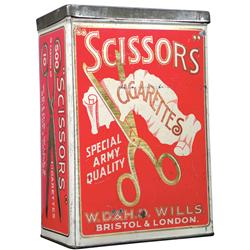Scissors Cigarette Store Tin