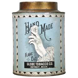 Rare Hand Made Flake Cut Tobacco Tin
