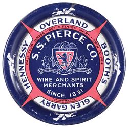 S.S. Pierce Company Tin Tip Tray / spinner