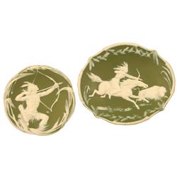 Two Wedgewood Plates - Native American Indians