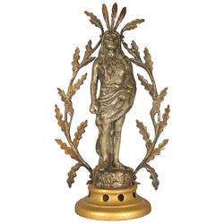 Round Oak Stove Finial, Doe-Wah-Jack