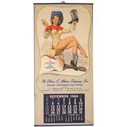 1966 Calendar for the Glen E. Messer Co