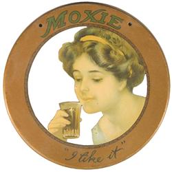 Moxie Die Cut Tin Sign
