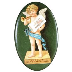 Celluloid Pocket Mirror for Angelus Marshmallows
