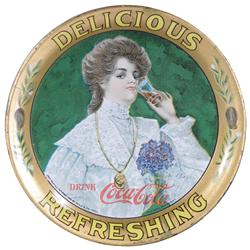 1905 Coca Cola Tin Tip Tray