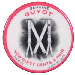 Celluloid Pocket Mirror for Guyout Suspenders