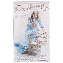 Faultless Pepsin Gums Paper Sign
