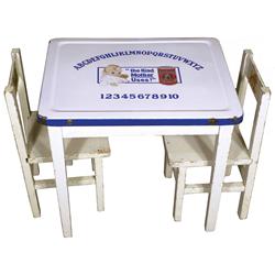 Rare Version Childs Table and Chairs