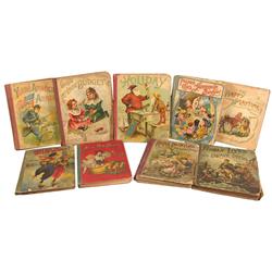 Lot of Nine Early 1900's Children's Books