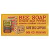 Image 1 : Bee Soap Tin Sign