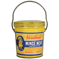 Veribest Mince Meat Tin Pail