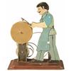 Image 1 : Clockwork Tin Toy, toolmaker at grinding wheel