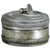 Image 1 : Silver Plated Collar Button Dresser Box