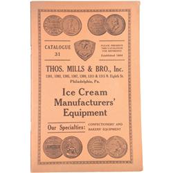 Early 1900's Thos. Mills & Bro. Ice Cream Equiptment Catalog 