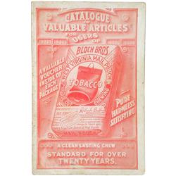 Catalog of Valuable Articles packed in Mail Pouch Tobacco