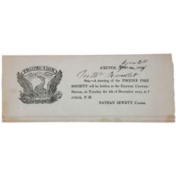 A Notice for a Meeting of the Phoenix Society