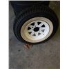 Image 2 : 4 CLASSIC CAR TIRES PLUS SPARE ON 5 BOLT RIMS - 8.45-15 INCH