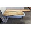 Image 1 : 2 CEDAR SLABS - ONE LIVE EDGE, 5 FOOT LONG AND 42 INCHES LONG